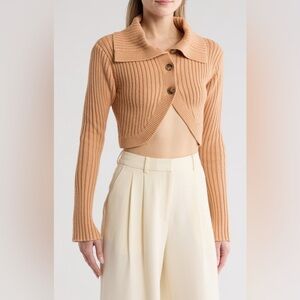 A.L.C. Tinsley Cotton & Wool Crop Cardigan sz XS